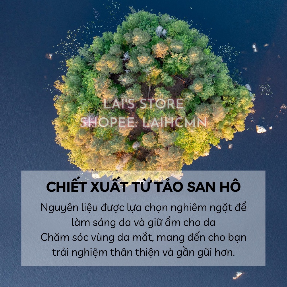 Mặt Nạ Mắt Chiết Xuất Tảo San Hô Luôfmiss (Hộp 60 Miếng) Hai Màu Tác Dụng Kép Cải Thiện Khô Da, Mất Nước, Xỉn Màu