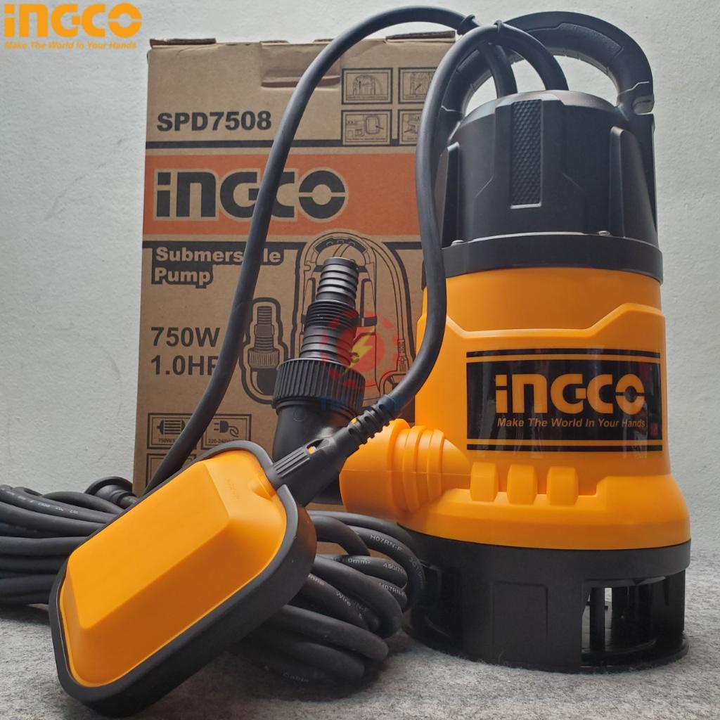Máy Bơm Chìm Nước Thải 750W 1HP Ingco SPD7508 đường kính ống hút 1 inch - bơm tỏm thả