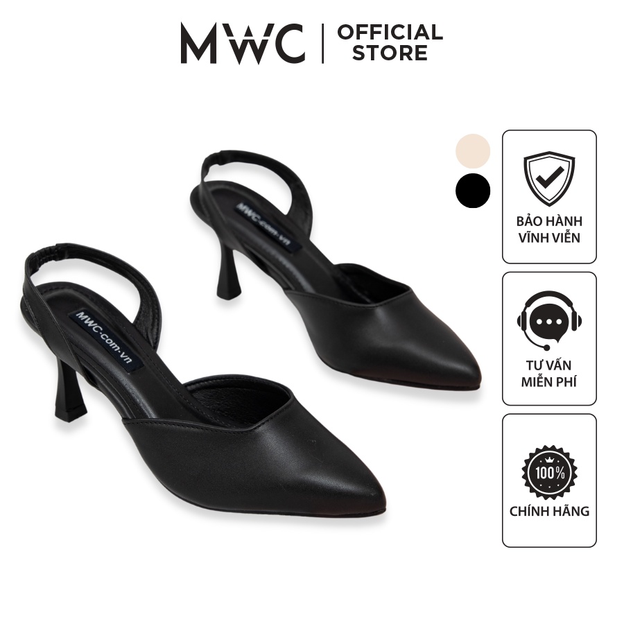Giày MWC 4237 - Giày Cao Gót Đế Nhọn 5CM Quai Hậu Thời Thượng Siêu HOT