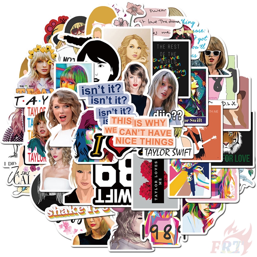 ❉ Taylor Swift - Series 01 Popular & Country Music Singer Stickers ❉ 50Pcs/Set Superstar DIY Fashion Decals Doodle Stickers