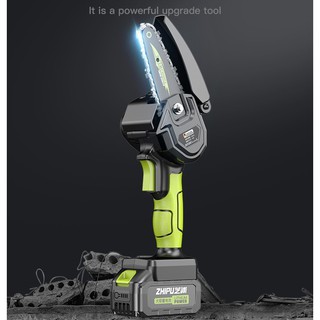 Máy cưa xích điện câm tay mini Shibaura [CHÍNH HÃNG] dùng pin lithium Cưa điện manh mẽ cao cấp đa năng Cưa gỗ