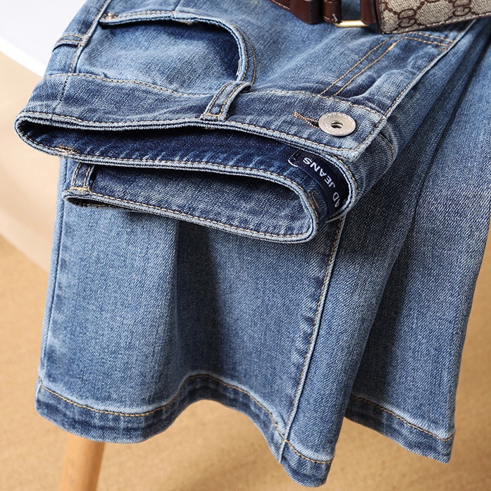 Quần bò ống rộng nữ cạp cao, quần jeans ống rộng lưng cao, dáng suông baggy ống đứng, kiểu ulzzang Cherry T008 | BigBuy360 - bigbuy360.vn