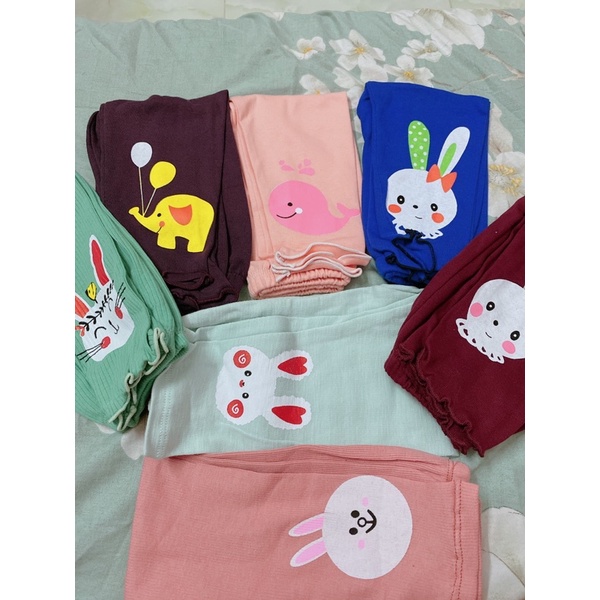 Quần dài legging cho bé gái chất len tăm