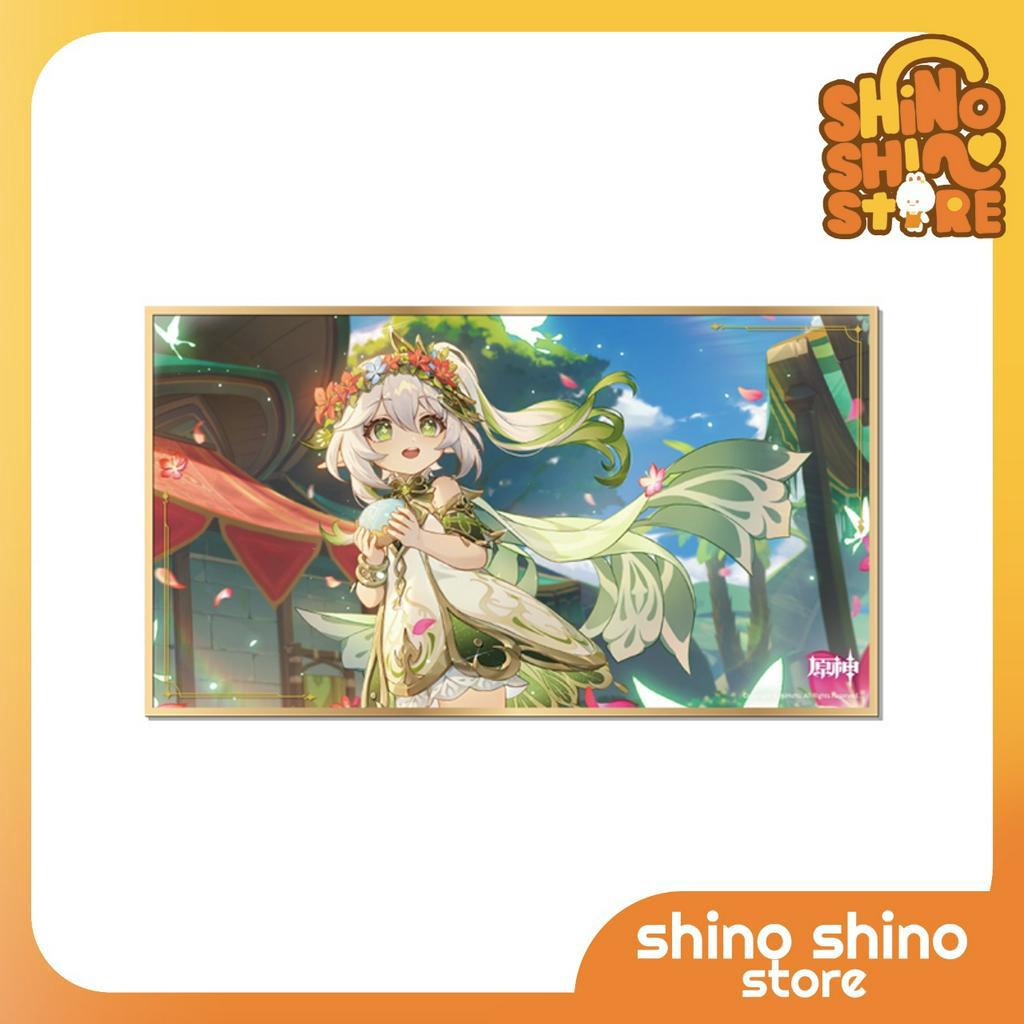 Bảng kí tranh in giấy cứng shikishi Xiao/ Zhongli chính hãng genshin impact official