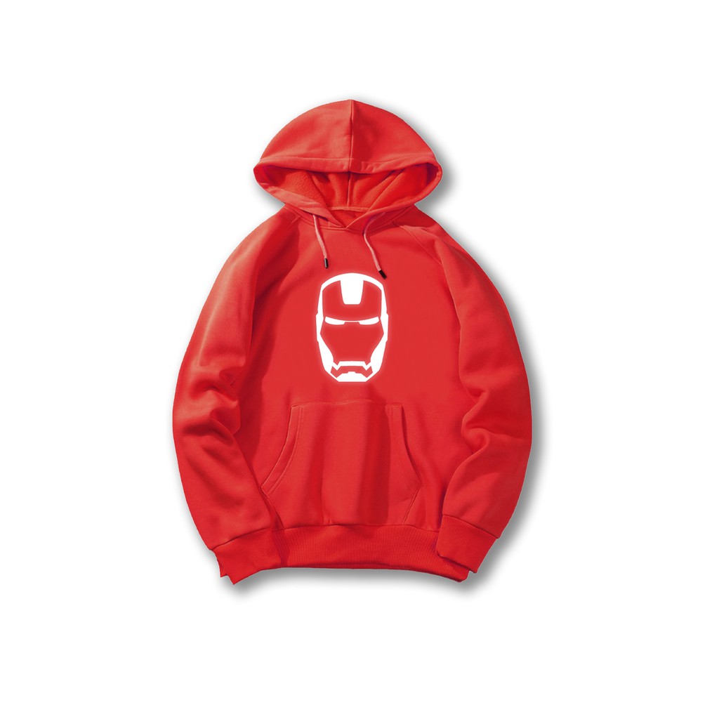 Áo Hoodie phản quang ♥ FREESHIP ♥ ÁO KHOÁC NỈ HOODIE - PHẢN QUANG IRON MAN FREESIZE nam nữ - KN31 | BigBuy360 - bigbuy360.vn