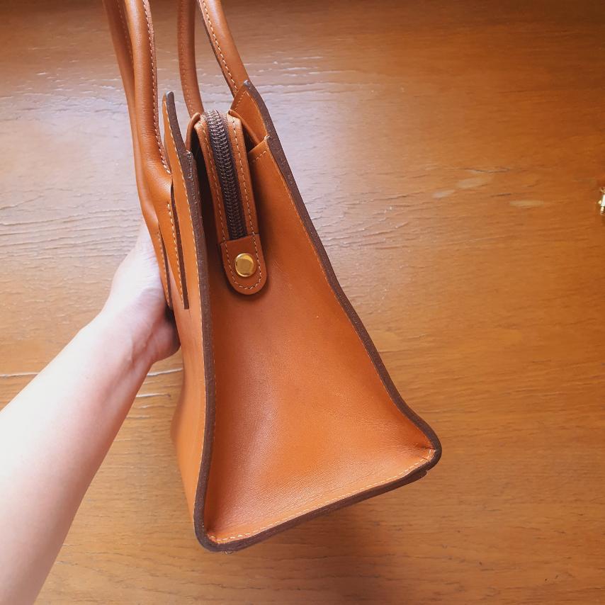 Túi da thật vintage Nhật. Hiệu Monica. Made in Japan - em và nắng