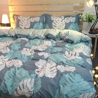 Set chăn ga gối cotton poly hình lá