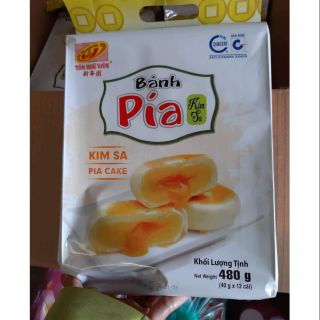 Bánh bía kim sa _ mini Tân Huê Viên
