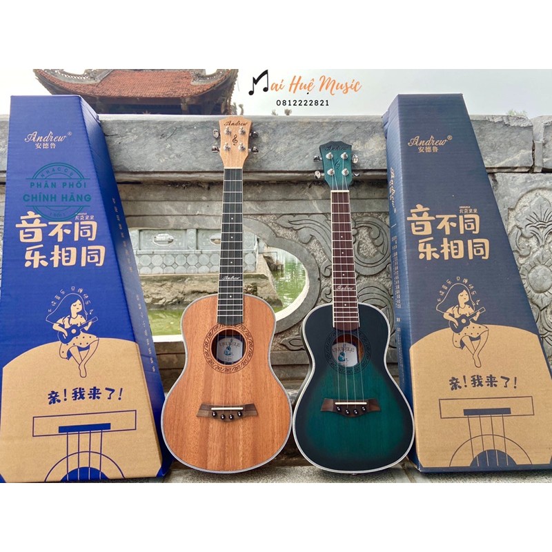 Đàn Ukulele Tenor 26inch chính hãng ANDREW - tặng đầy đủ phụ kiện