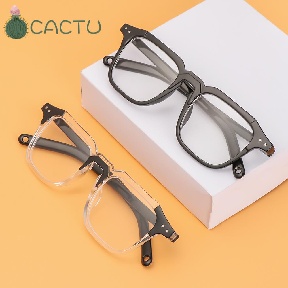 🌵CACTU🌵 Unisex Optical Eyewear Classic Vision Care Myopia Glasses Office Computer Goggles Fashion Square Frame Vintage Eyeglasses/Multicolor