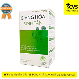 Viên uống Giáng Hỏa Sinh Tân - Giúp làm chậm quá trình mãn dục và kéo dài độ tuổi thanh xuân (Lọ 80 viên) - cvspharmacy