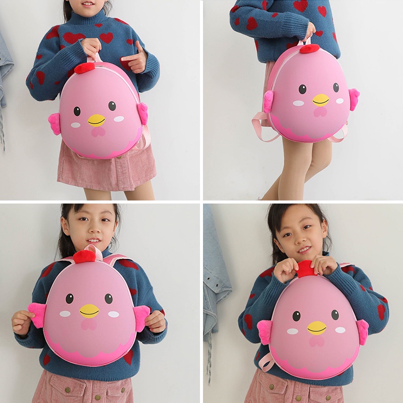 Ba Lô Hình Gà Con 3D Dễ Thương Cho Bé