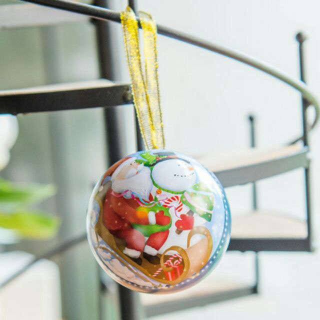 Quả Châu trang trí - Hộp quà tặng, quả châu đựng kẹo Giáng sinh