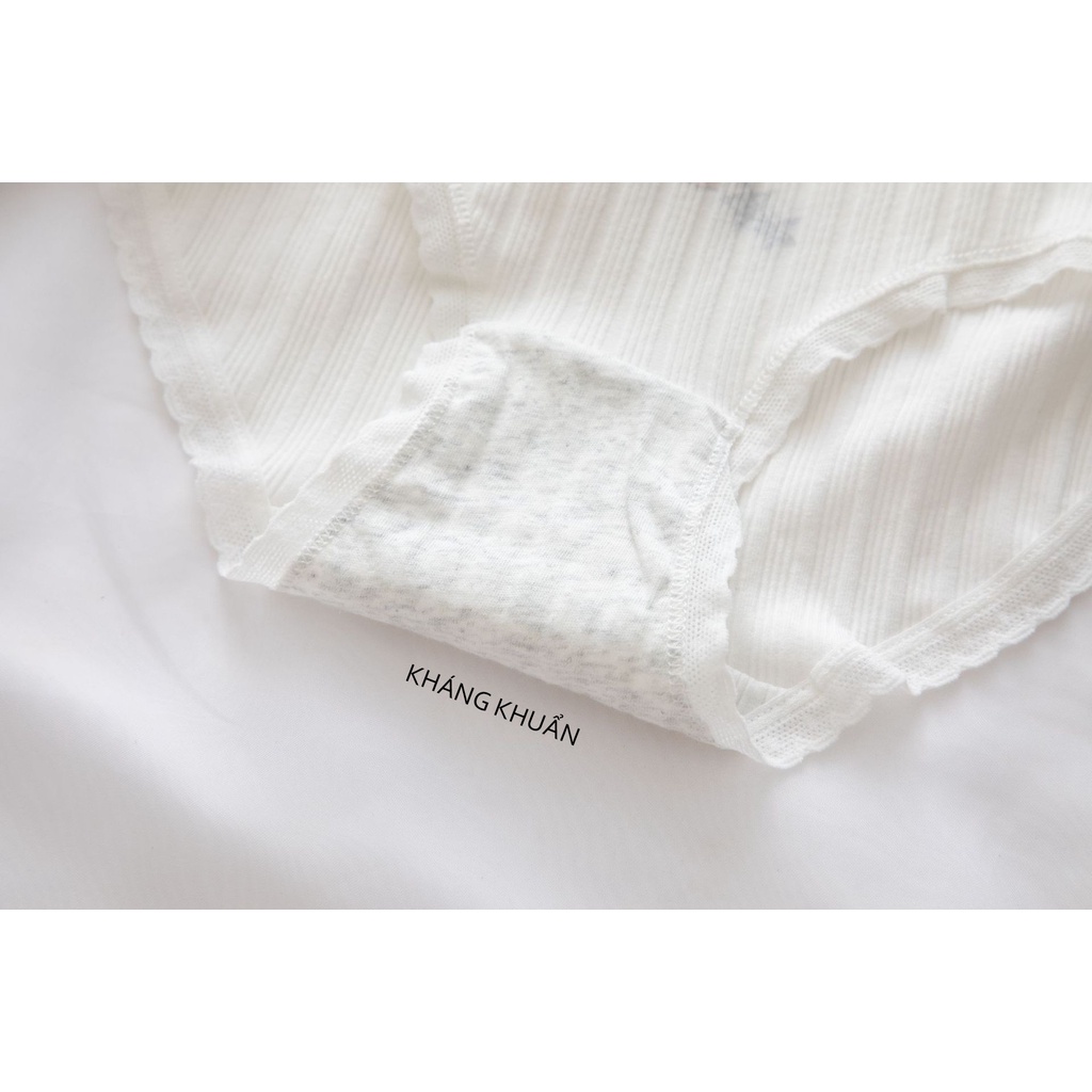 Quần lót nữ cotton cute kháng khuẩn,thoáng khí,viền ren  333