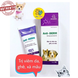 Anti Derm - Thuốc bôi ngoài da trị viêm da, ghẻ ngứa, xà mâu trên chó mèo Pet-1989