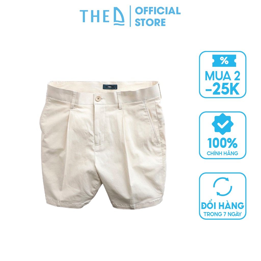 Quần Short Kaki The D Dáng Lửng Hàn Quốc Vải Mềm Nhẹ, Thoáng Mát QN 2107