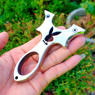 Ná cao su giá rẻ_ Ná Tai Thỏ Inox + 3 Bộ dây