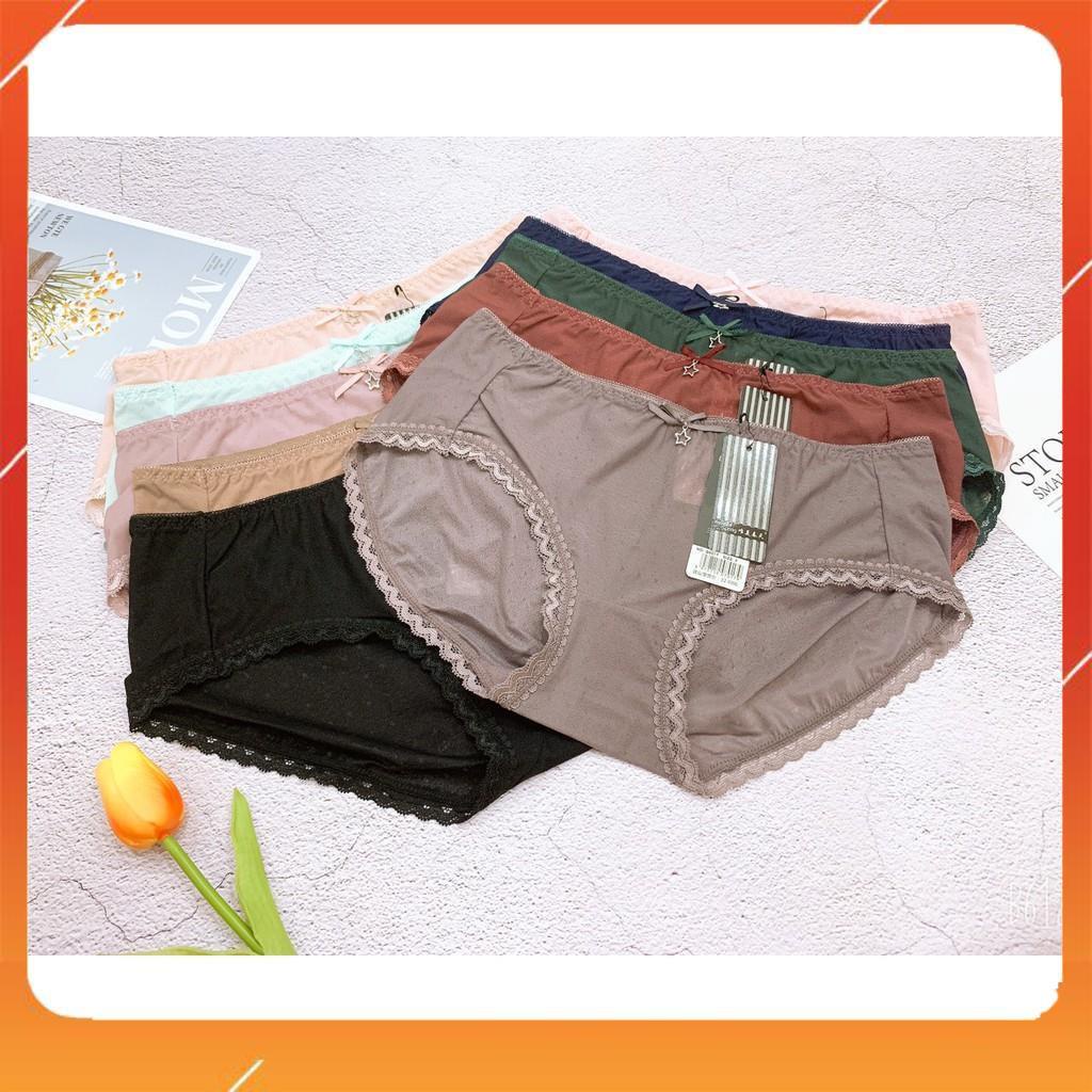 Quần lót nữ thông hơi cao cấp nhẹ tênh thoáng mát viền ren Q2963