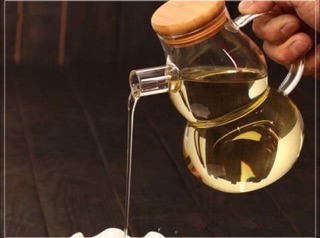 Bình thủy tinh nắp gỗ bầu 400ml
