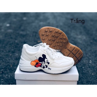 ✔️GIÀY MICKEY ĐẾ NÂU( kem, trắng) có box ! GIẢM GIÁ 20 % !!! . : :