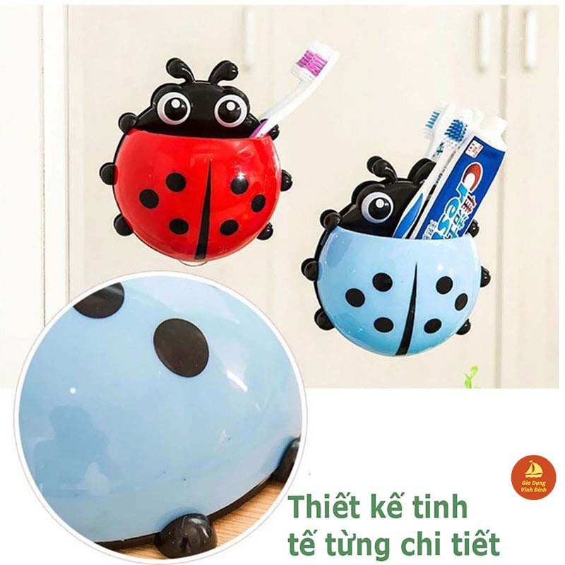 ĐỒ đựng Bàn Chải Hút Chân Không Dễ Thương hình bọ - Để Bàn Chải Kem Đánh Răng [KHAY BỌ RÙA]