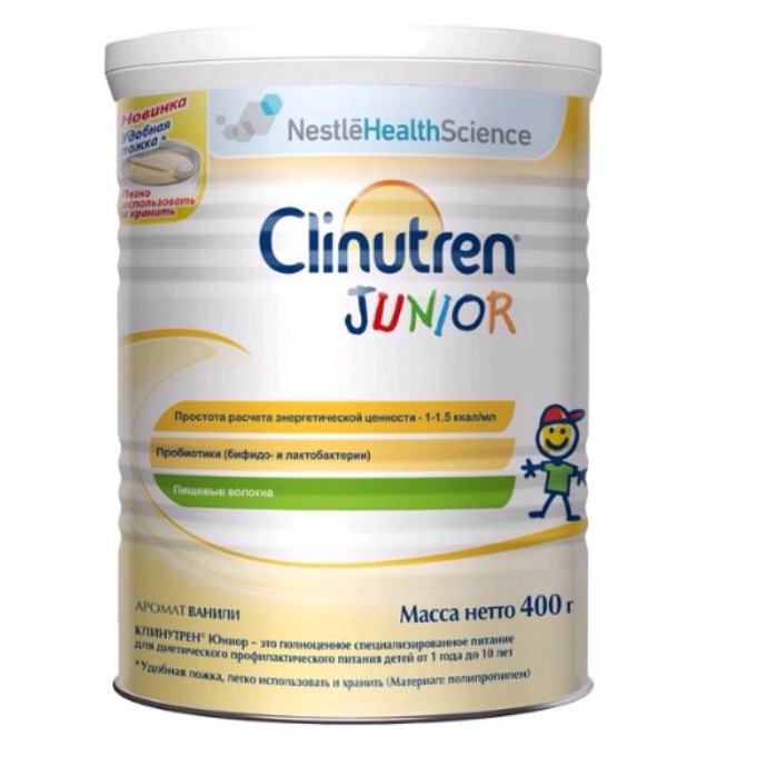  SỮA BỘT TĂNG CÂN CLINUTREN JUNIOR 400G-NETSTLE -date T7/2022, NGA NK