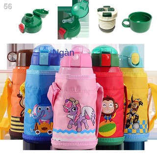 Cốc giữ nhiệt trẻ em có ống hút, học sinh, bé trai và gái, bình nước, chống rò rỉ, mẫu giáo 350 -750ML