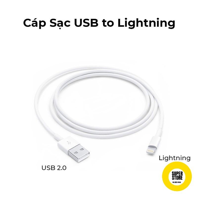 [Bền Bỉ] Combo bộ sạc - cáp sạc lightning cho iphone không kén máy không báo lỗi, truyền dữ liệu nhanh cho iphone