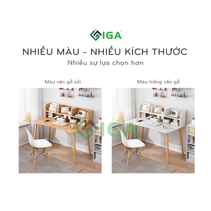 Bàn học bàn làm việc kèm kệ sách - gp197