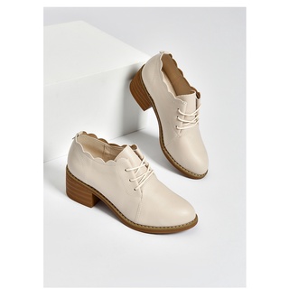 [Có sẵn] Giày oxford Dusto gót 5cm da mềm