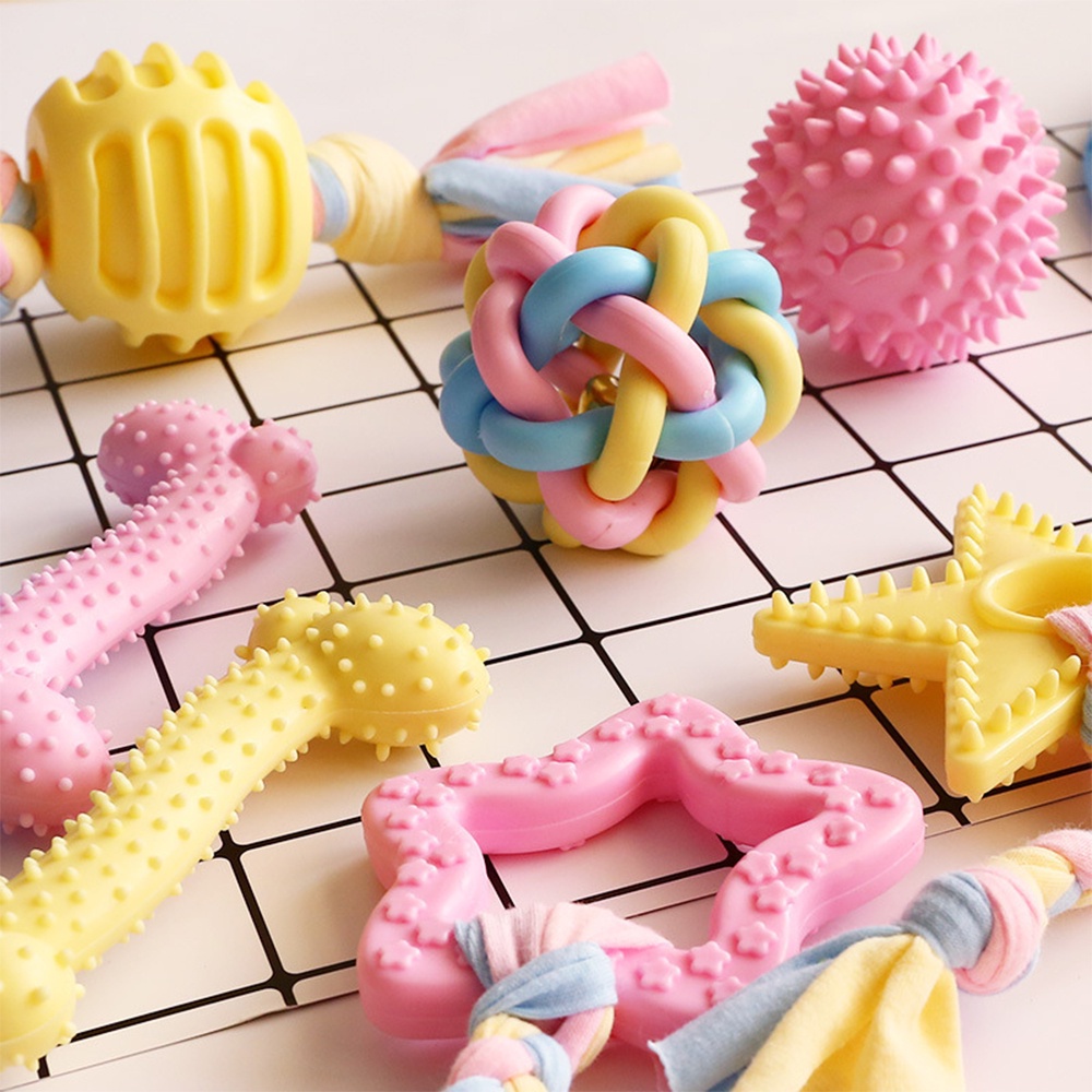 Đồ chơi cho chó Hình dạng xương Con chó nhai Đồ chơi cho chó lớn nhỏ Sản phẩm phụ kiện Pinkycolor Đồ chơi tương tác cho chó Cao su vô hại