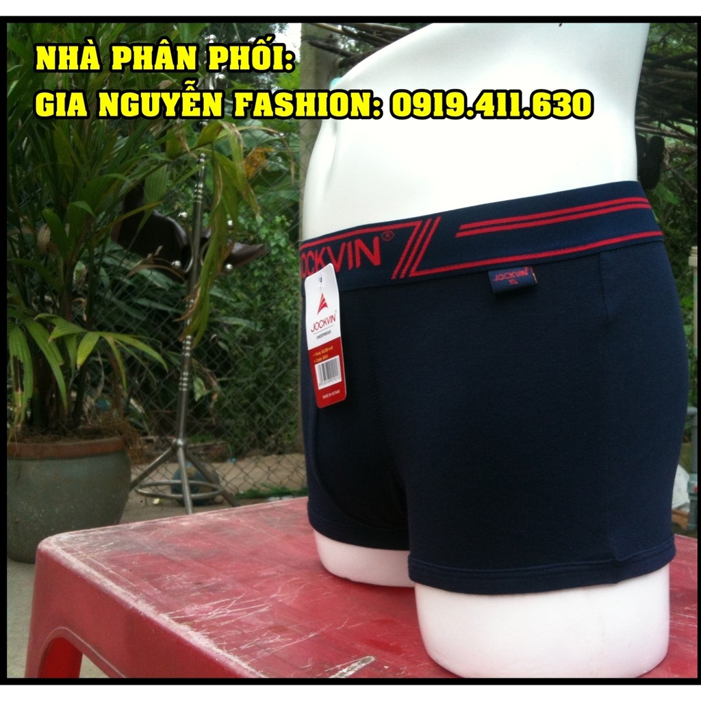 Bộ 4 Quần BOXER JOCKVIN Cao cấp - Chất liệu cotton 4 chiều