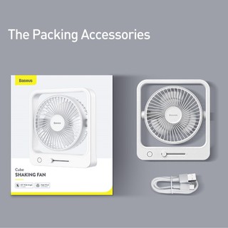 QUẠT SẠC MINI BASEUS CUBE SHAKING FAN LV806