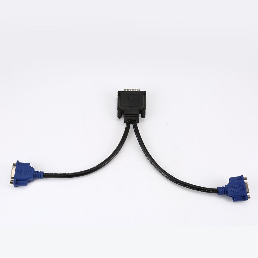 DMS-59 to 1 x DVI&amp;1 x VGA Y Cable DMS 59 to VGA Monitor Splitter Cable