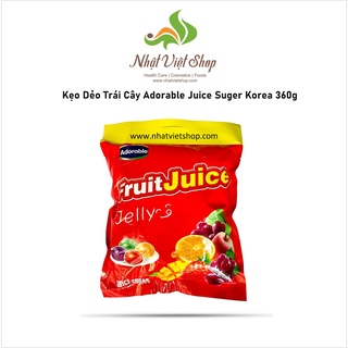 Combo 2 bịch kẹo dẻo trái cây hàn quốc adorable juice suger 360g - ảnh sản phẩm 2