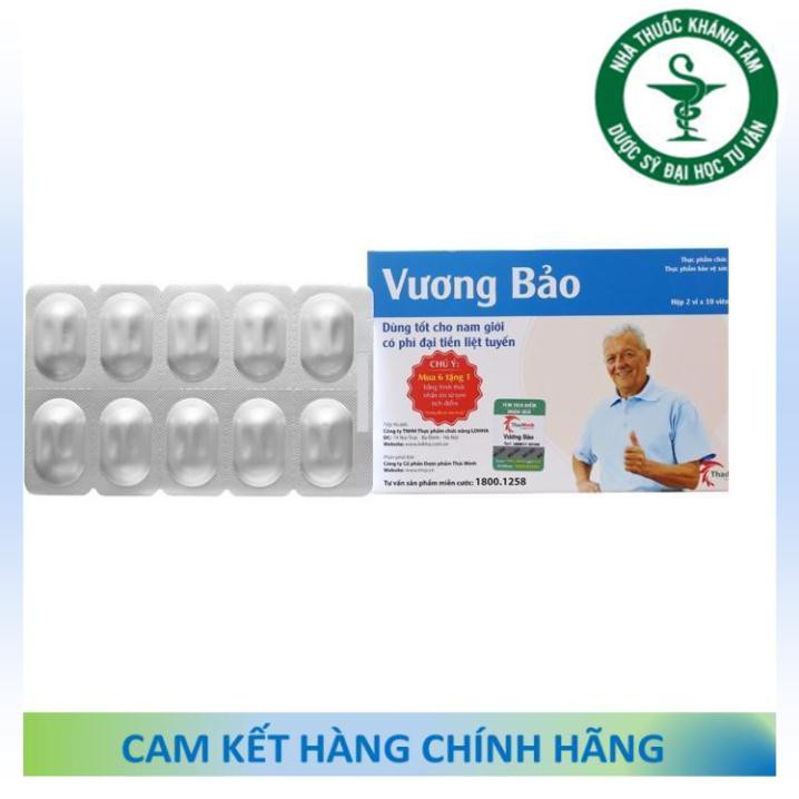 ! ! [COMBO] 3 Lọ + 2 Hộp Vương Bảo (Đã cào tem) - Phì đại tuyến tiền liệt