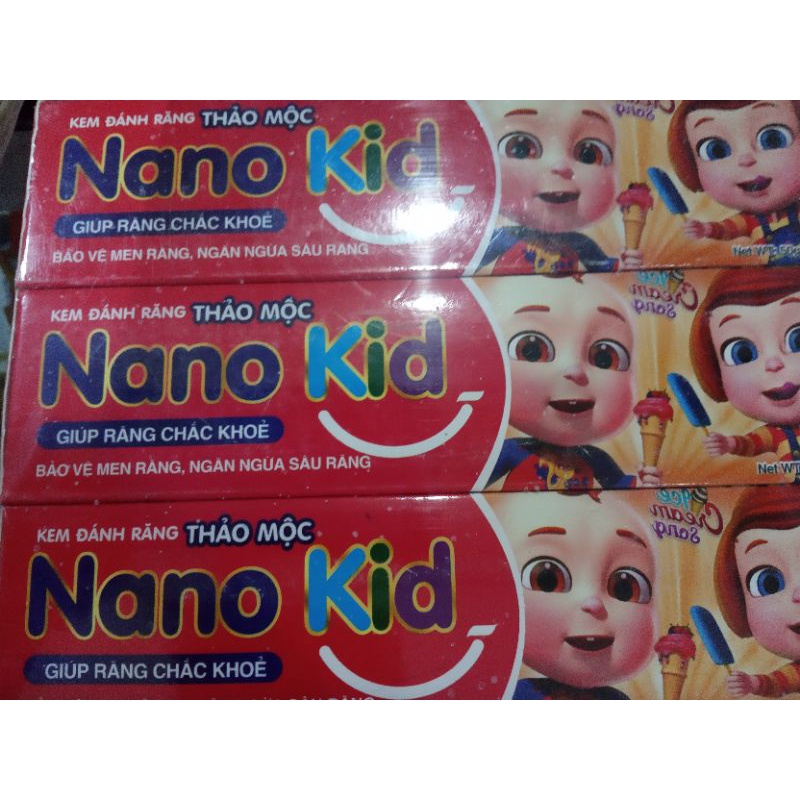 Kem đánh răng hữu cơ cho trẻ em Nano kid