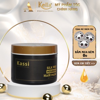 Dầu hấp tóc giảm khô xơ, tăng độ dày, độ bồng bềnh, làm mềm tóc, giúp tóc chắc khỏe  Kassi Silk Pro Nourish 300ml