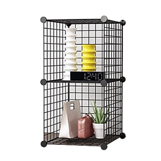 Tủ lưới thép lắp ghép đa năng 2 ô (74x37x37cm)