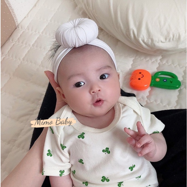 Băng đô thun bản to mẫu xoắn ốc siêu dễ thương cho bé gái BD48 Mimo Baby