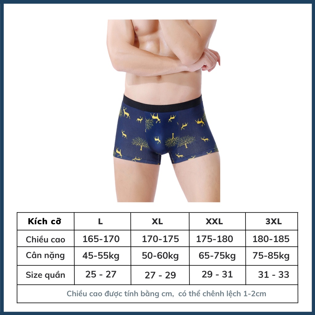 Quần sịp nam quần boxer nam MATMAN sịp đùi co giãn hình thú