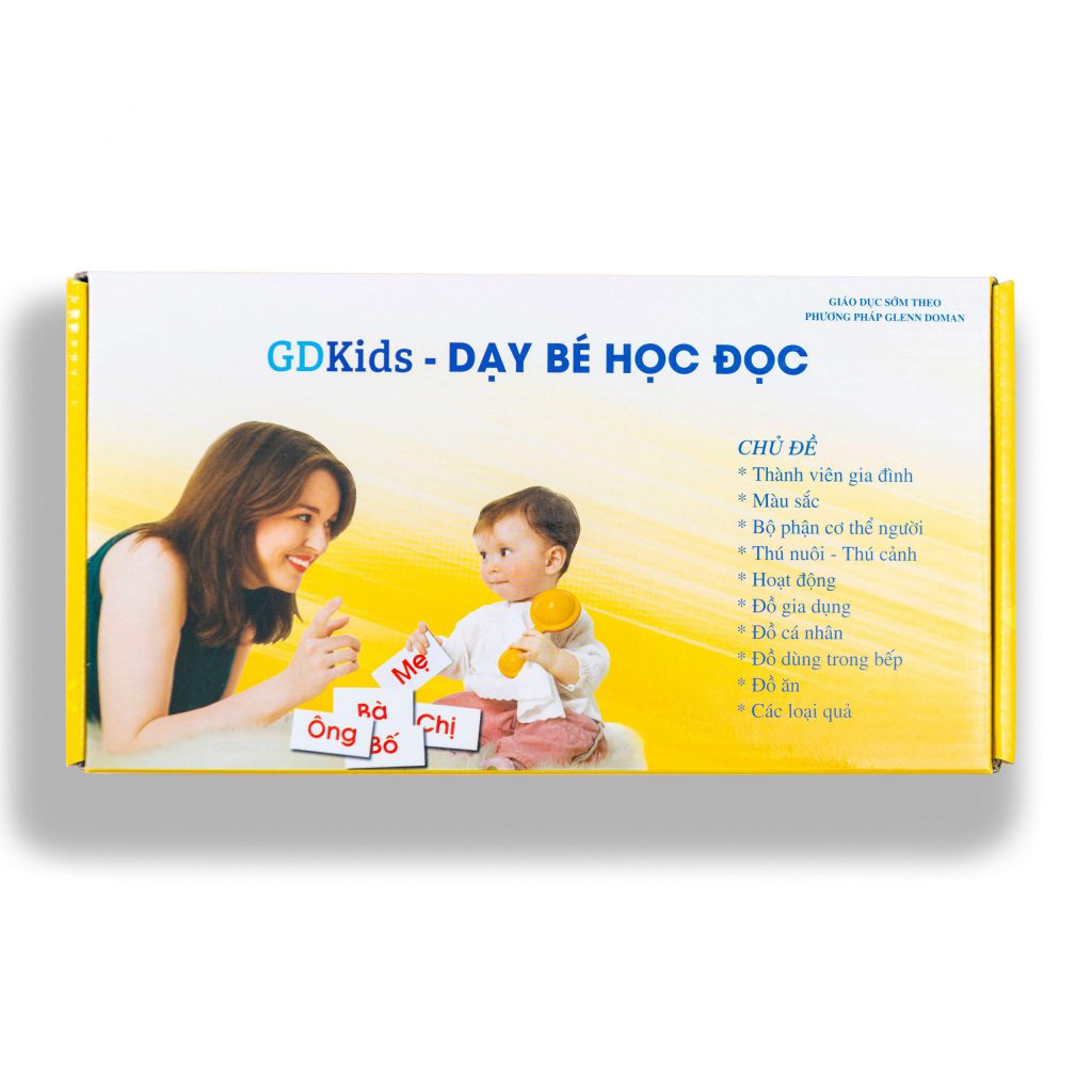 Thẻ flashcard - Thẻ glenn doman  dạy bé tập đọc bộ 100 thẻ - Flashcard cho bé từ 0 đến 6 tuổi