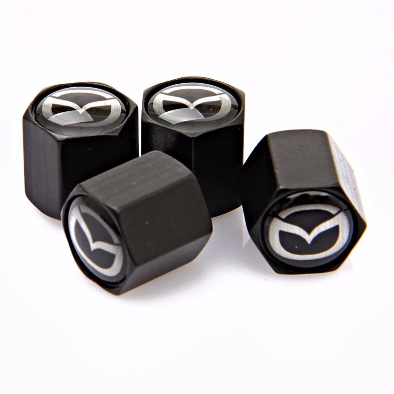 Bộ 4 Nắp Van Bánh Xe Hơi Bằng Thép Không Gỉ Cho Mazda 2 3 5 6 CX5 CX7 CX9 Atenza Axela Protege