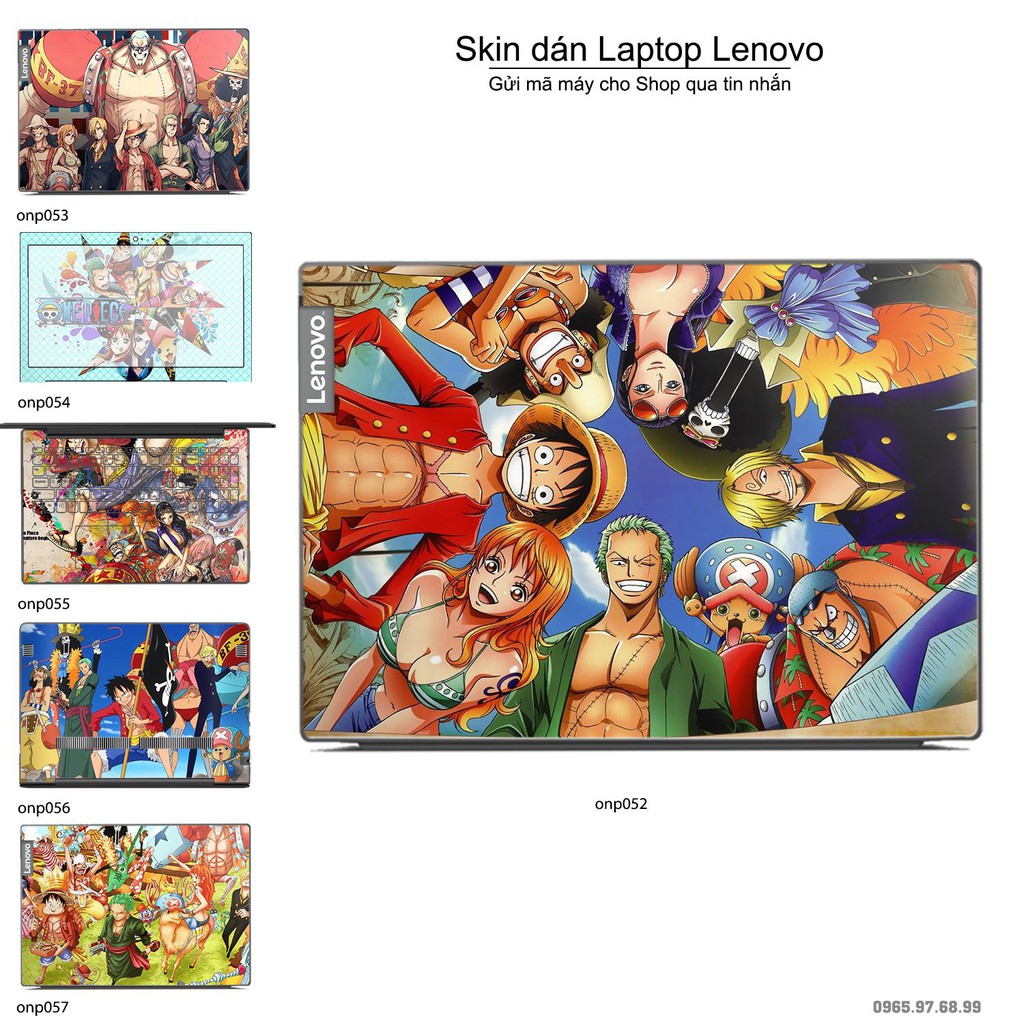 Skin dán Laptop Lenovo in hình Vua hải tặc (inbox mã máy cho Shop)