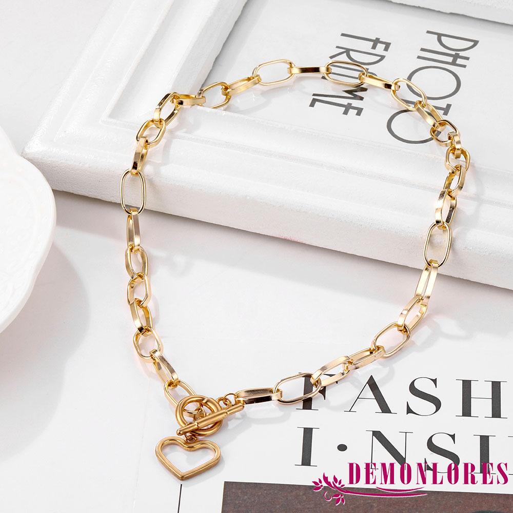 vòng cổ Kim Loại Mặt Trái Tim Thời Trang Cho Cặp Đôi