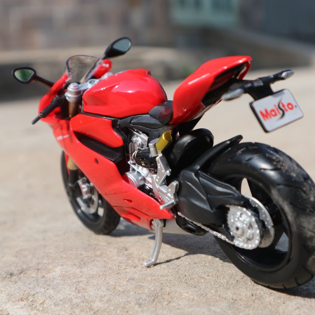 XE MÔ HÌNH MOTO DUCATI 1199  PANIGALE TỈ LỆ 1:12 - MAISTO