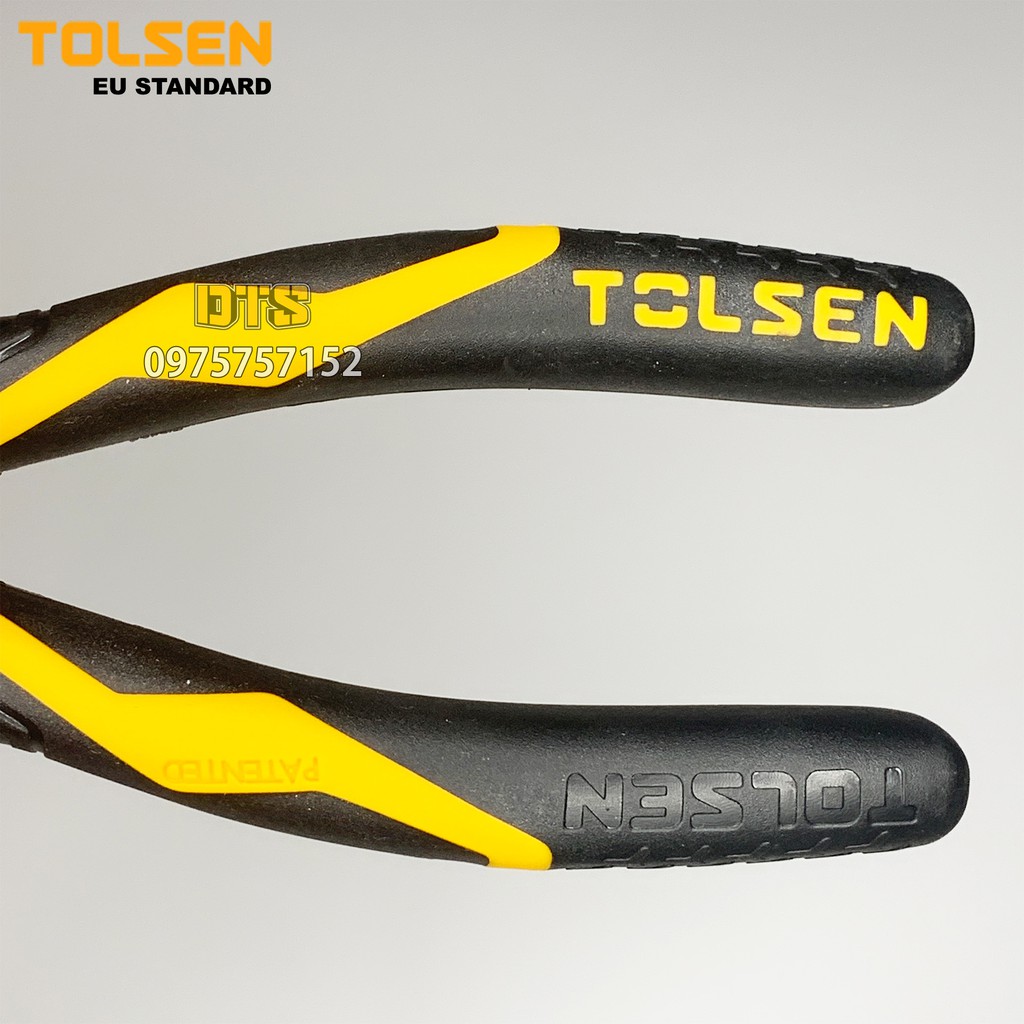 Kìm điện tổ hợp công nghiệp TOLSEN 7 inch/ 180mm, thép CR-V cao cấp mạ Niken chống gỉ – Tiêu chuẩn xuất khẩu Châu Âu