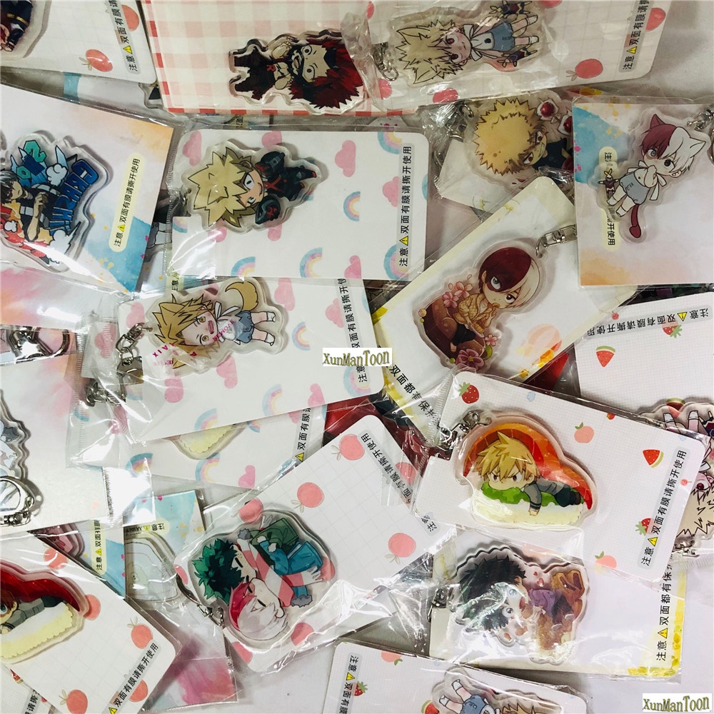 1 Móc Khóa Bằng Acrylic Hình Nhân Vật Anime My Hero Academia Katsuki Shoto Todoroki Shigaraki Himiko Eijiro