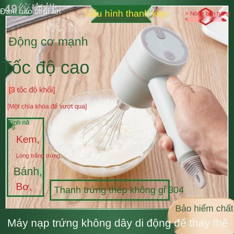 [Kiểu sạc không dây] Đánh bông điện gia dụng trộn nhỏ cầm tay lòng trắng trứng và bánh kem mì