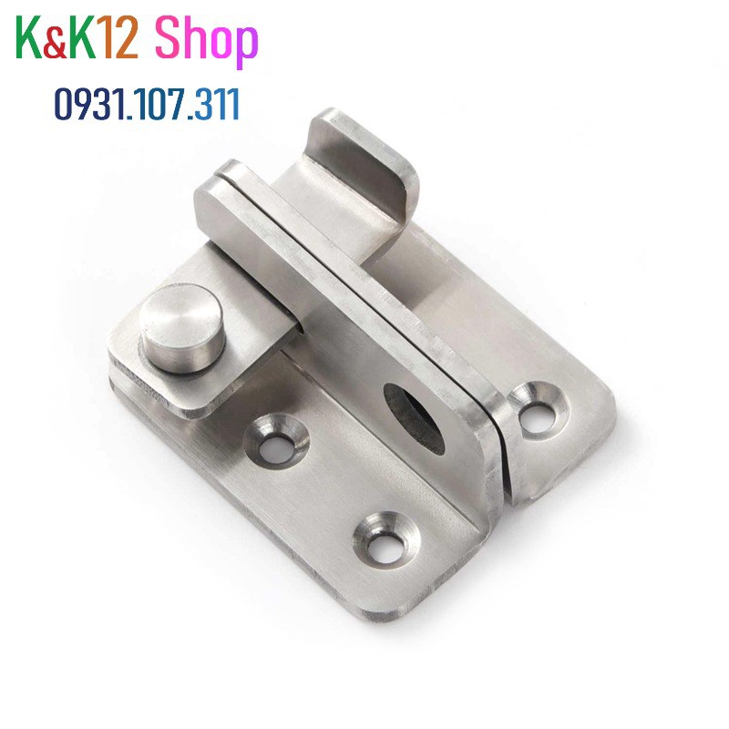 [ Độc quyền] Chốt khóa cửa, then cửa bằng thép không gỉ K01 chắc chắn dày 3.5mm